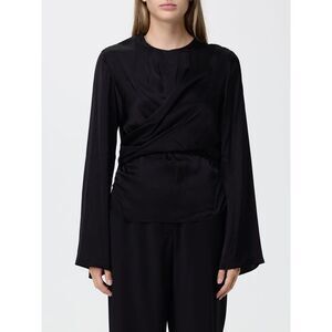 Isabel Marant Women Isabel Marant Draped Long-Sleeved Viscose Evening Top